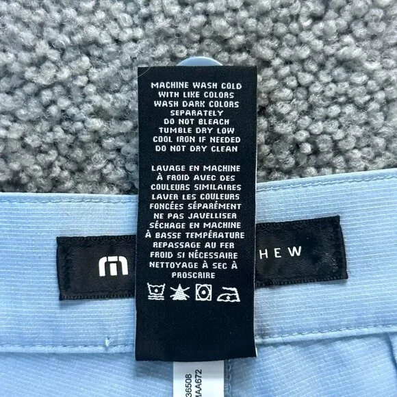 Travis Mathew Golf Chino Stretch Shorts Blue - Sz. 40 Men's Excellent Condition - Picture 7 of 10